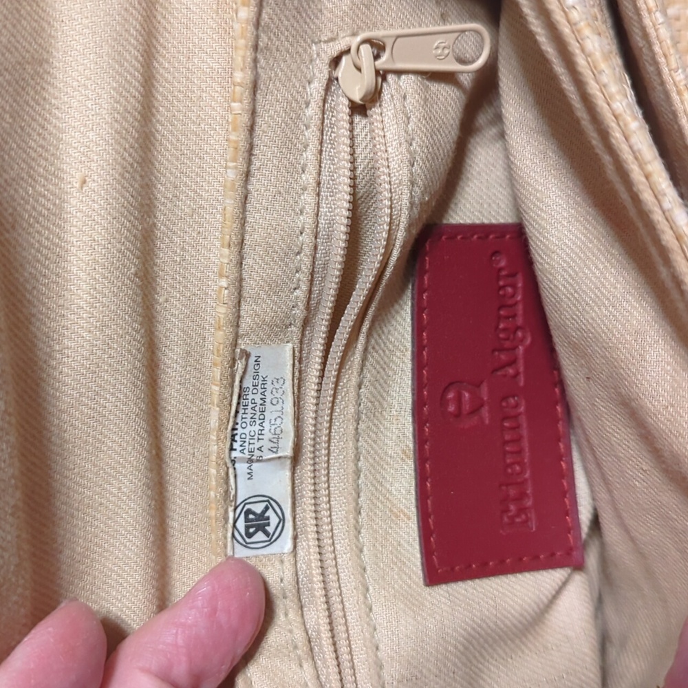 Small Mini straw like material Etienne Aigner bag purse - Picture 11 of 11